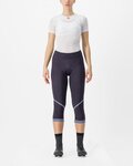 CASTELLI Cycling 3/4 lenght shorts without bib - VELOCISSIMA THERMAL - purple