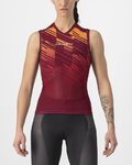 CASTELLI Cycling sleeveless jersey - INSIDER W - bordeaux
