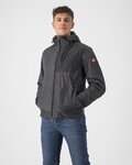 CASTELLI Cycling windproof jacket - RISCALDA PUFFY - grey