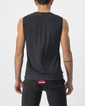 CASTELLI Cycling sleeve less t-shirt - BANDITO WOOL - black