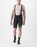 CASTELLI Cycling bib shorts - PREMIO BLACK LTD EDITION - black/white