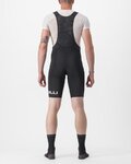 CASTELLI Cycling bib shorts - PREMIO BLACK LTD EDITION - black/white