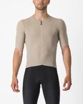 CASTELLI Cycling short sleeve jersey - PREMIO BLACK - beige