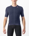 CASTELLI Cycling short sleeve jersey - PREMIO BLACK - blue
