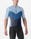 CASTELLI Cycling short sleeve jersey - ENDURANCE PRO 2 - light blue/blue