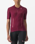 CASTELLI Cycling short sleeve jersey - ENDURANCE W - bordeaux