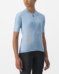 CASTELLI Cycling short sleeve jersey - ENDURANCE W - light blue