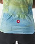 CASTELLI Cycling short sleeve jersey - MARMO - light blue/light green