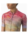 CASTELLI Cycling short sleeve jersey - MARMO - purple