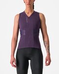 CASTELLI Cycling sleeveless jersey - ANIMA 4 - purple