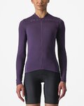 CASTELLI Cycling summer long sleeve jersey - ANIMA 4 - purple