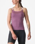 CASTELLI Cycling tank top - BAVETTE TOP - purple