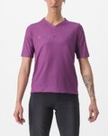 CASTELLI Cycling short sleeve jersey - TRAIL TECH 2 W - purple