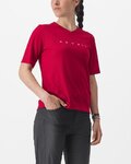 CASTELLI Cycling short sleeve jersey - TRAIL TECH 2 W - red