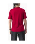 CASTELLI Cycling short sleeve jersey - TRAIL TECH 2 W - red