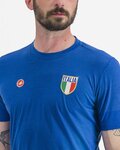 CASTELLI Cycling short sleeve t-shirt - ITALIA MERINO - blue