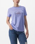 CASTELLI Cycling short sleeve t-shirt - PEDALARE - purple