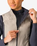 CASTELLI Cycling gilet - UNLIMITED PUFFY W - beige