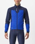 CASTELLI Cycling thermal jacket - FLY TERMAL - blue