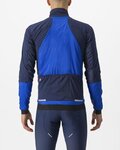 CASTELLI Cycling thermal jacket - FLY TERMAL - blue