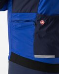 CASTELLI Cycling thermal jacket - FLY TERMAL - blue