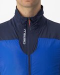 CASTELLI Cycling thermal jacket - FLY TERMAL - blue