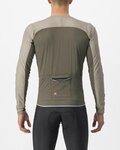 CASTELLI Cycling thermal jacket - FLY JACK-SEY - beige