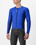 CASTELLI Cycling thermal jacket - FLY JACK-SEY - blue