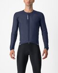 CASTELLI Cycling winter long sleeve jersey - FLY JACK-SEY - blue