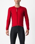 CASTELLI Cycling winter long sleeve jersey - FLY JACK-SEY - red