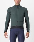 CASTELLI Cycling thermal jacket - ALPHA DOPPIO RoS - green