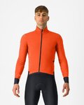 CASTELLI Cycling thermal jacket - ALPHA FLIGHT ROS - orange