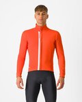 CASTELLI Cycling thermal jacket - ENTRATA - orange