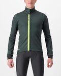 CASTELLI Cycling thermal jacket - ENTRATA - green