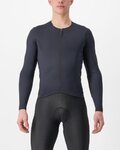 CASTELLI Cycling winter long sleeve jersey - FLY LS - black