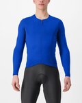 CASTELLI Cycling winter long sleeve jersey - FLY LS - blue