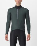 CASTELLI Cycling winter long sleeve jersey - ENTRATA THERMAL - green