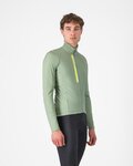 CASTELLI Cycling winter long sleeve jersey - ENTRATA THERMAL - green