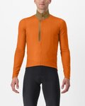 CASTELLI Cycling winter long sleeve jersey - ENTRATA THERMAL - orange