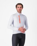 CASTELLI Cycling winter long sleeve jersey - ENTRATA THERMAL - silver