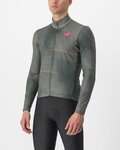 CASTELLI Cycling winter long sleeve jersey - RAFFICA - green
