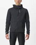 CASTELLI Cycling thermal jacket - TRAIL HOODIE - black