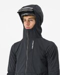 CASTELLI Cycling thermal jacket - TRAIL HOODIE - black