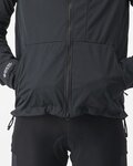 CASTELLI Cycling thermal jacket - TRAIL HOODIE - black