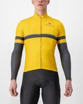 CASTELLI Cycling winter long sleeve jersey - RETTA - yellow