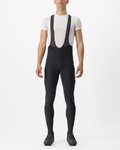 CASTELLI Cycling long bib trousers - UNLIMITED THERMAL - black