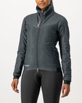 CASTELLI Cycling thermal jacket - FLY THERMAL W - grey