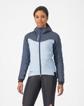 CASTELLI Cycling windproof jacket - FLY THERMAL W - light blue