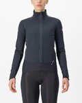 CASTELLI Cycling thermal jacket - ALPHA DOPPIO ROS W - black