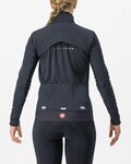 CASTELLI Cycling thermal jacket - ALPHA DOPPIO ROS W - black
